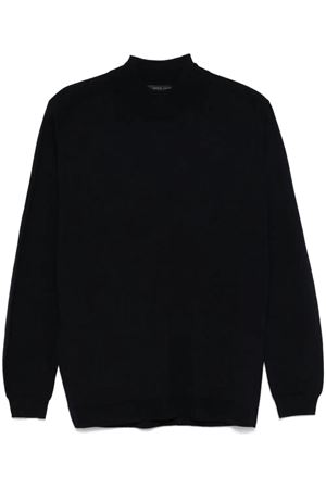 Blue merino wool sweater LOW BRAND | L1MFW24256686E044